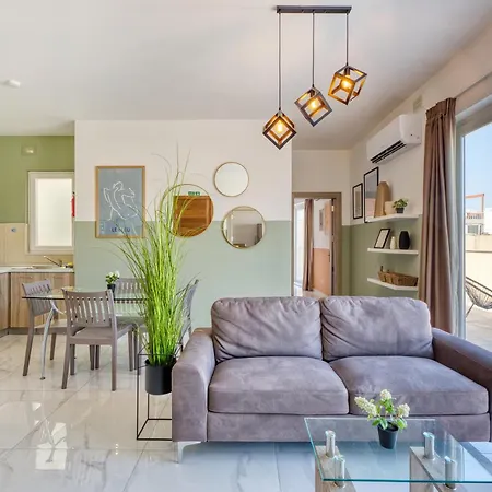 Sunshine Penthouse 2br Heaven With Ac, Terrace & Wifi By 360 Estates Kappara